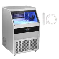 VEVOR Commercial Ice Maker, 450lbs/24H, Ice Maker Machine, 160 Ice Cubes in 12-15 Minutes, Freestanding Cabinet Ice Maker with 130lbs Storage Capacity LED Digital Display, for Bar Home Office Restaura | VEVOR US