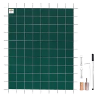 VEVOR Pool Safety Cover Fits 20 x 38 ft Rectangle Inground Safety Pool Cover Green Mesh Solid Pool Safety Cover for Swimming Pool Winter Safety Cover | VEVOR US
