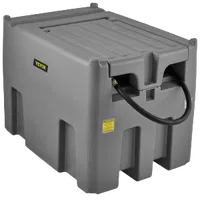 VEVOR Portable Diesel Tank, 116 Gallon Capacity & 10 GPM Flow Rate, Diesel Fuel Tank with 12V Electric Transfer Pump and 13.1ft Rubber Hose, PE Diesel Transfer Tank for Easy Fuel Transportation, Gray | VEVOR US