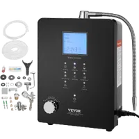 VEVOR Alkaline Water Ionizer Machine, pH 3-11.2 Alkaline Acidic Hydrogen Water Purifier, 6 Water Settings Home Filtration System, Up to -800mV ORP, 9000L Per Filter, UV Function, Water Heating | VEVOR US