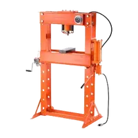 VEVOR Hydraulic Shop Press, 50 T H-Frame Pneumatic Shop Press with Press Plate & Triangular Support, Stable Garage Floor Adjustable Hydraulic Press with Relief Valve, Fit for Bending & Straightening | VEVOR US