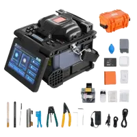 VEVOR Fiber Fusion Splicer 6-Motor, Core Alignment Fiber Optic Splicer 6s Splicing & 13s Heating, Fiber Splicer Machine with 5″ LCD Screen, 3 in 1 Fiber Holder, 7800mAh Battery for SM MM DS NZDS Fiber | VEVOR US