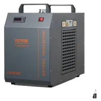 VEVOR Industrial Water Chiller, CW-5202, Industrial Water Cooler Cooling System with Built-in Compressor 7L Water Tank Capacity 18 L/min Max Flow Rate, for CO2 Laser Engraving Machine Cooling Machine | VEVOR US