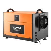 VEVOR 156 Pints Commercial Dehumidifier with Drain Hose, Portable Crawl Space Dehumidifiers for Basement Storage Room Industrial Grade, Auto Defrost/Drainage, Heavy-duty Galvanized Steel, LED Indicate | VEVOR US