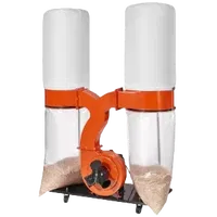 VEVOR Dust Collector, 3HP 1550 CFM Air Flow, Rolling Dual Dust Collector with 94-Gallon Large Dust Collection Bag, 2.5 Micron Bag Filtration, Industrial Workshop Mobile Wood Dust Container with Wheels | VEVOR US