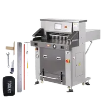 VEVOR Electric Hydraulic Paper Cutter, Heavy Duty Paper Cutter Machine 26″ /660.4mm Cutting Width, 3.14″/80mm Cutting Thickness, Electric Paper Trimmer with 7″ Touchscreen Numerical Control | VEVOR US