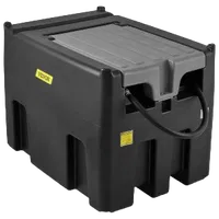 VEVOR Portable Diesel Tank, 116 Gallon Capacity & 10 GPM Flow Rate, Diesel Fuel Tank with 12V Electric Transfer Pump and 13.1ft Rubber Hose, PE Diesel Transfer Tank for Easy Fuel Transportation, Black | VEVOR US