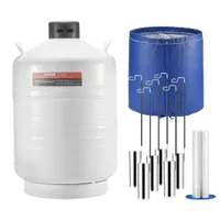 VEVOR Liquid Nitrogen Tank, 30 L Aluminum Alloy Liquid Nitrogen Container, LN2 Tank Dewar with 6 Canisters and Carry Bag with Straps, Cryogenic Tank for Beauty Industry, Semen Preservation, Scientific | VEVOR US