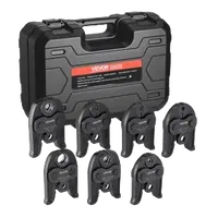 VEVOR 7PCS Pressing Jaws 1/4″ to 1-1/8″ for RLS Copper Pipes, Compatible with Standard Press Tools, Suitable for High Pressure HVAC/R Applications - with Case | VEVOR US