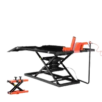 VEVOR Motorcycle Lift Table, 1500lbs Weight Capacity, Pneumatic Motorcycle Jack, 8.6-31 in Height Range, Heavy Duty Bike Repair Stand with Removable Workbench, Repair Platform for ATVs, Dirt Bike | VEVOR US