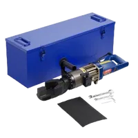 VEVOR Electric Hydraulic Rebar Bender, 1500W Portable Rebar Bending Machine, Bending up to 3/4 Inch #6 (6-20mm) within 4 Seconds, High Power Steel Rebar Bender w/ Tool Case Oil Can,Black Blue RN-22 | VEVOR US