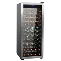 VEVOR 80-Bottle Wine Cooler, Dual Zone & Dual Temperature Wine Fridge, Freestanding Refrigerator with Circulating Air-cooling and Digital Control, Mirrored Glass Door with UV Protection, for Home Bar | VEVOR US
