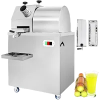 VEVOR Sugarcane Press Electric 3 Rollers 304 Stainless Steel Rollers 660lb/h Output Sugar Cane Press for Commercial Use | VEVOR US