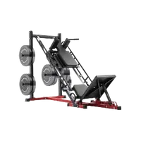 VEVOR Leg Press Hack Squat Machine, Adjustable Leg Press Combo with Linear Bearing and Weight Storage, Lower Body Special for Home Gym, Leg Exercise Equipment for Quads, Hamstring, Glutes, Calve | VEVOR US