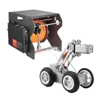 VEVOR Sewer Pipe Inspection Robot, 394FT Pipeline Detection Crawling Robot with 2MP Front/Rear Cameras & Touchscreen Tablet, IP68 Plumbing Camera with Lights & Distance Counter for Industrial Pipes | VEVOR US