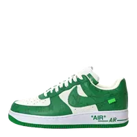 NIKE x Louis Vuitton Air Force 1 Calfskin Monogram Low Top Sneakers