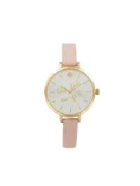 Women's Metro Kate 34mm Leather Strap Watch Gift Set