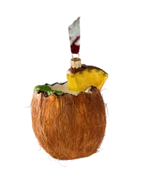 Coconut Drink Christmas Ornament