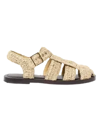 Sawyer Leather Caged Flat Sandals